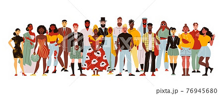 Crowd Of Nations Composition 76945680