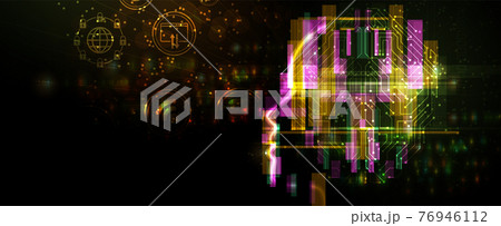 Conceptual technology illustration of artificial intelligence Conceptual technology illustration of artificial intelligence 76946112