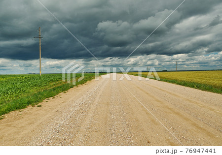 Belarusian Country road 76947441
