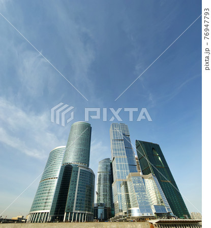 Panorama of the international business centre (City), Moscow, Russia 76947793