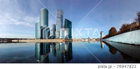 Panorama of the international business centre (City), Moscow, Russia 76947822