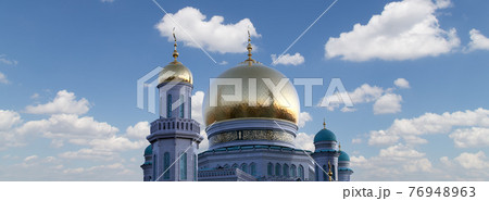 Moscow Cathedral Mosque, Russia -- the main mosque in Moscow, new landmark Moscow Cathedral Mosque, Russia -- the main mosque in Moscow, new landmark 76948963