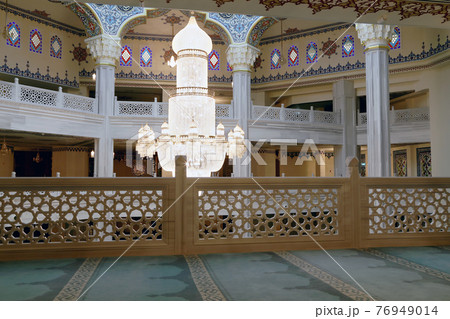 Moscow Cathedral Mosque (interior), Russia -- the main mosque in Moscow, new landmark 76949014