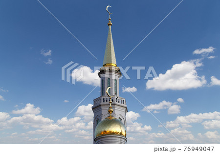 Moscow Cathedral Mosque, Russia -- the main mosque in Moscow, new landmark 76949047