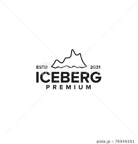 Ice Berg Logo Design Templateのイラスト素材