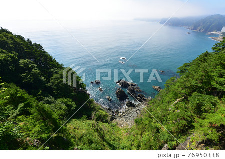 2020年夏、岩手県の北山崎と周辺の風景 2020年夏、岩手県の北山崎と周辺の風景 76950338