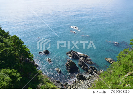 2020年夏、岩手県の北山崎と周辺の風景 76950339