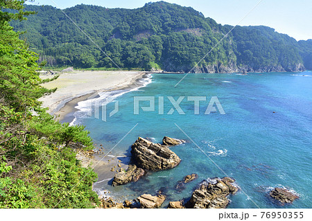 2020年夏、岩手県の北山崎と周辺の風景 2020年夏、岩手県の北山崎と周辺の風景 76950355