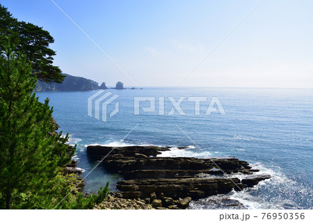 2020年夏、岩手県の北山崎と周辺の風景 76950356