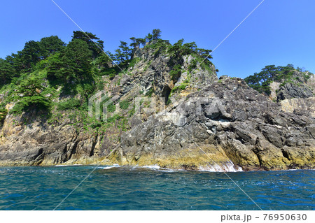 2020年夏の岩手県北山崎と周辺の風景 76950630
