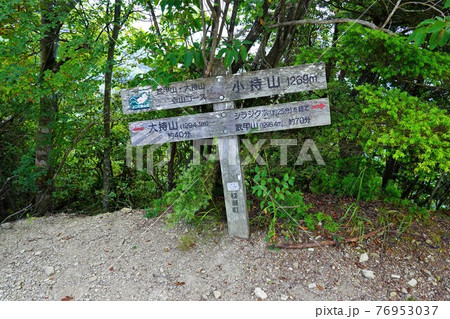 小持山の山頂標識 小持山の山頂標識 76953037