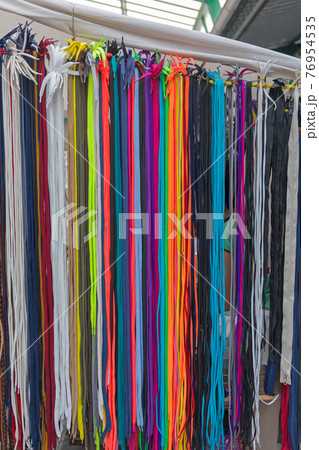 Shoe Laces Market Stall Shoe Laces Market Stall 76954535