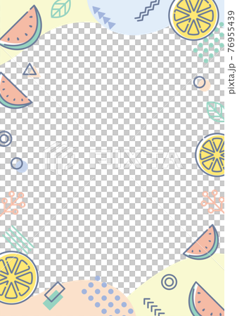 Summer simple frame - Stock Illustration [76955439] - PIXTA