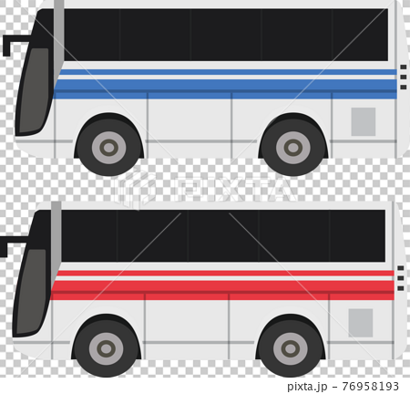 観光バス 高速バス 大型バス 長距離バスのベクターイラスト素材のイラスト素材