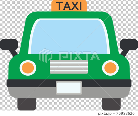 TAXI / taxi illustration material vector 76958626