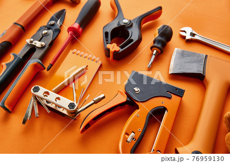 Professional workshop instrument, red background 76959130