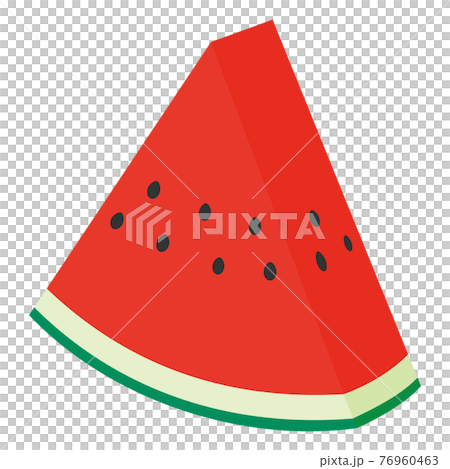 Cut watermelon vector illustration - Stock Illustration [76960463] - PIXTA