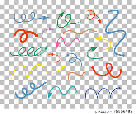 Different types of hand drawn curved arrows on transparent background Different types of hand drawn curved arrows on transparent background 76966498