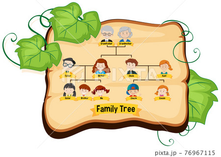 Diagram showing three generation family tree Diagram showing three generation family tree 76967115