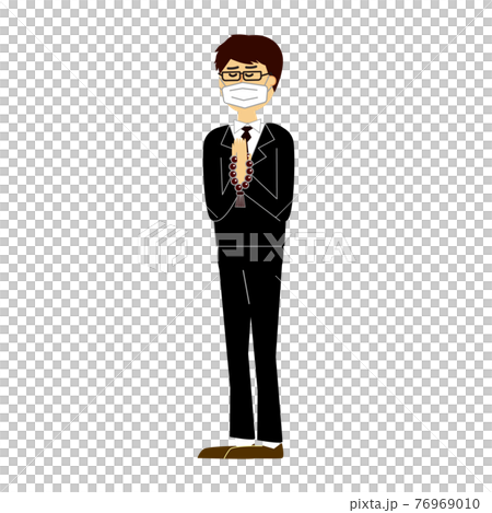 手上有一個年輕人的面具 手上有一個年輕人的面具 76969010
