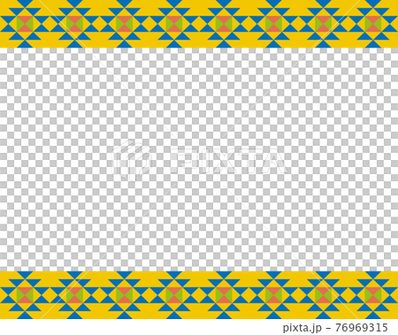 民族花紋框（黃色） 76969315