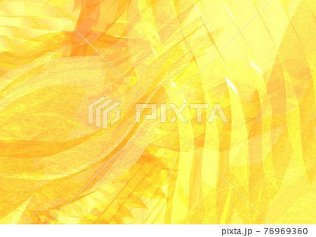 抽象的　絵画　アート　淡い　グラデーション　デザイン　背景　壁紙　黄色系 76969360