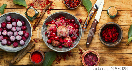 Kufta in cherry sauce 76970896