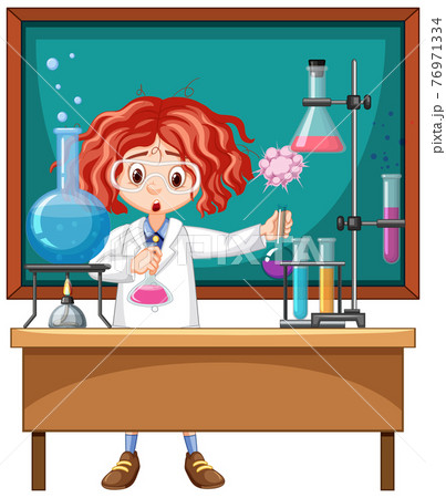 Researcher experiment in the laboratory 76971334