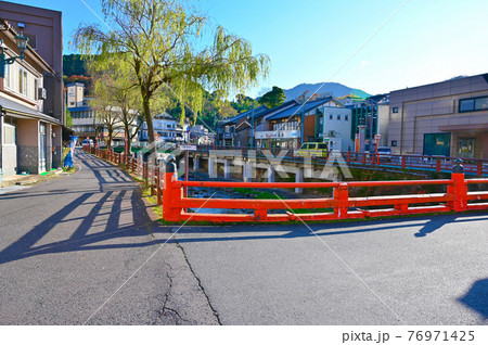 湯村温泉 繁栄橋 春来川 兵庫県新温泉町 湯村温泉 繁栄橋 春来川 兵庫県新温泉町 76971425