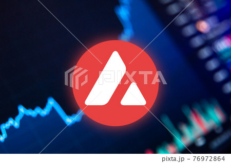 Avalanche AVAX Cryptocurrency. Avalanche coin growth chart on the exchange, chart 76972864