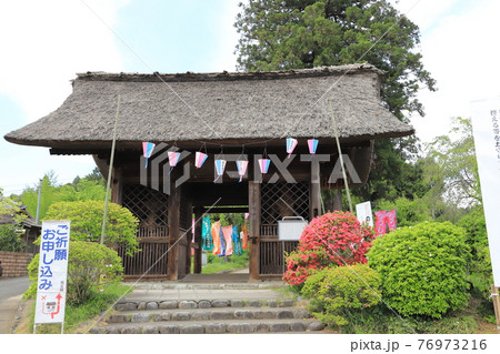 塩船観音寺（しおぶねかんのんじ）　山門　東京都青梅市塩船 76973216