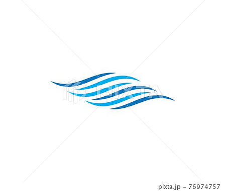 Water Wave symbol and icon Logo Template 76974757