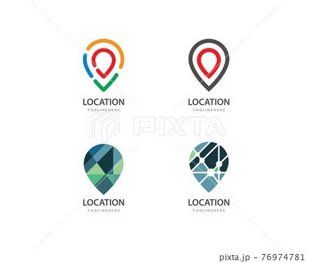 Location point Logo vector 76974781