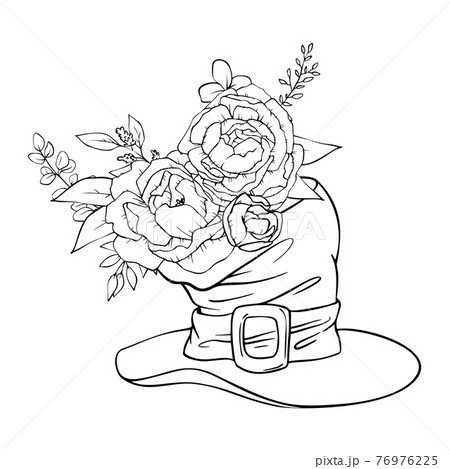 Saint Patrick s Day holiday set, cute cartoon elements. Vector illustration 76976225