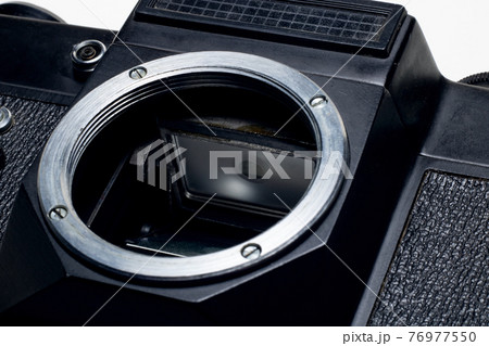 Mirror of a matrix of the camera close up 76977550