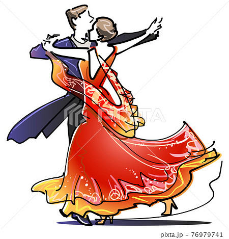 Ballroom Dancing Stock Illustration