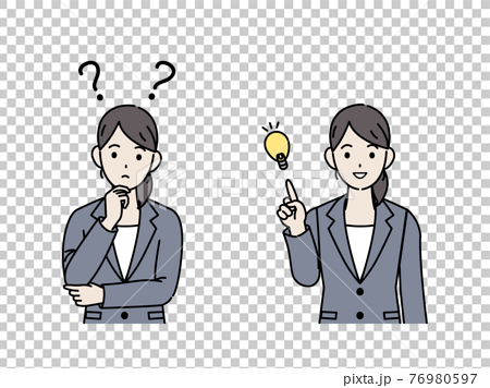Questions, thoughts, ideas, flashing poses,... - Stock Illustration  [76980597] - PIXTA