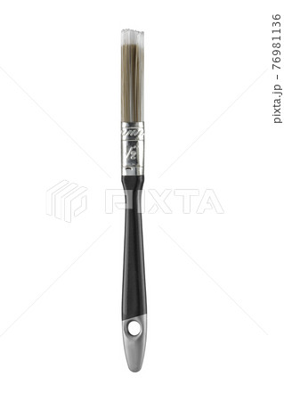 1/2" 12.7mm half inch decorators paint brush on white with clipping path 76981136