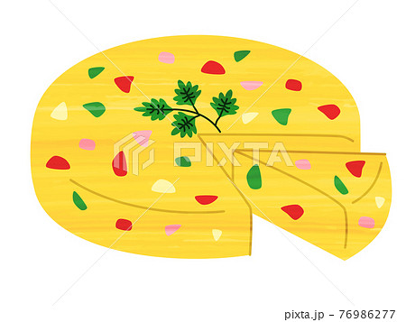 Omelet, vegetables, tapas, bar, Spanish food 76986277