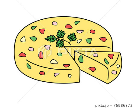 Omelet, vegetables, tapas, bar, Spanish food 76986372
