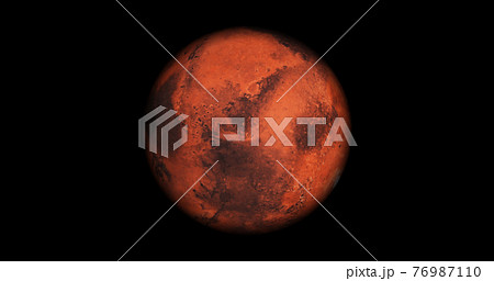 火星のイメージ図のイラスト素材