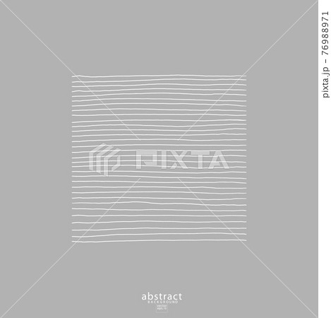 Hand drawn abstract pattern with hand drawn lines, strokes. Set of vector grunge brushes. wavy striped, Vector EPS 10 illustration 76988971