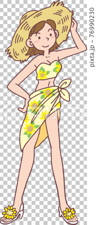 水着の女性 76990230