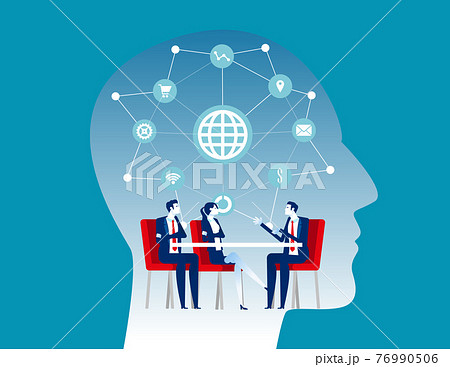 Business people group company investment interview and recruitment partner Business people group company investment interview and recruitment partner 76990506