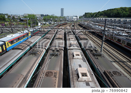 東京急行電鉄長津田検車区の風景 東京急行電鉄長津田検車区の風景 76990842