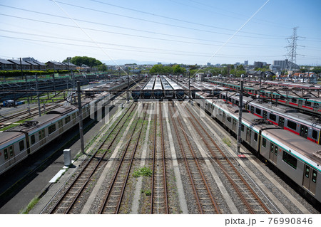 東京急行電鉄長津田検車区の風景 東京急行電鉄長津田検車区の風景 76990846