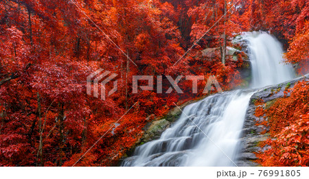 Banner Colourful of Huay Sai Leung Waterfall is a beautiful Waterfalls in the rain forest jungle Thailand Banner Colourful of Huay Sai Leung Waterfall is a beautiful Waterfalls in the rain forest jungle Thailand 76991805
