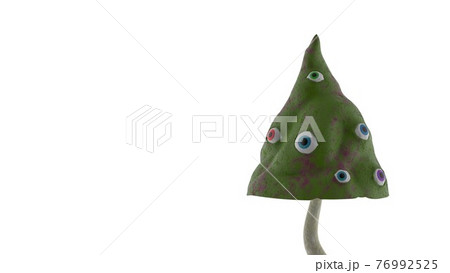 illustration of green cartoon mushroom 3d render illustration of green cartoon mushroom 3d render 76992525