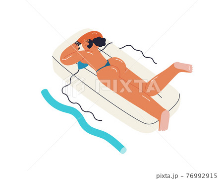 Beach resort activities, modern flat vector illustration 76992915