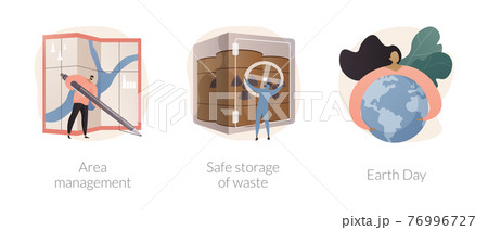 Environmental protection abstract concept vector illustrations. 76996727